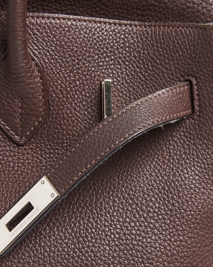Hermès Pre-Owned Birkin 35 Taurillon Clémence Ebène