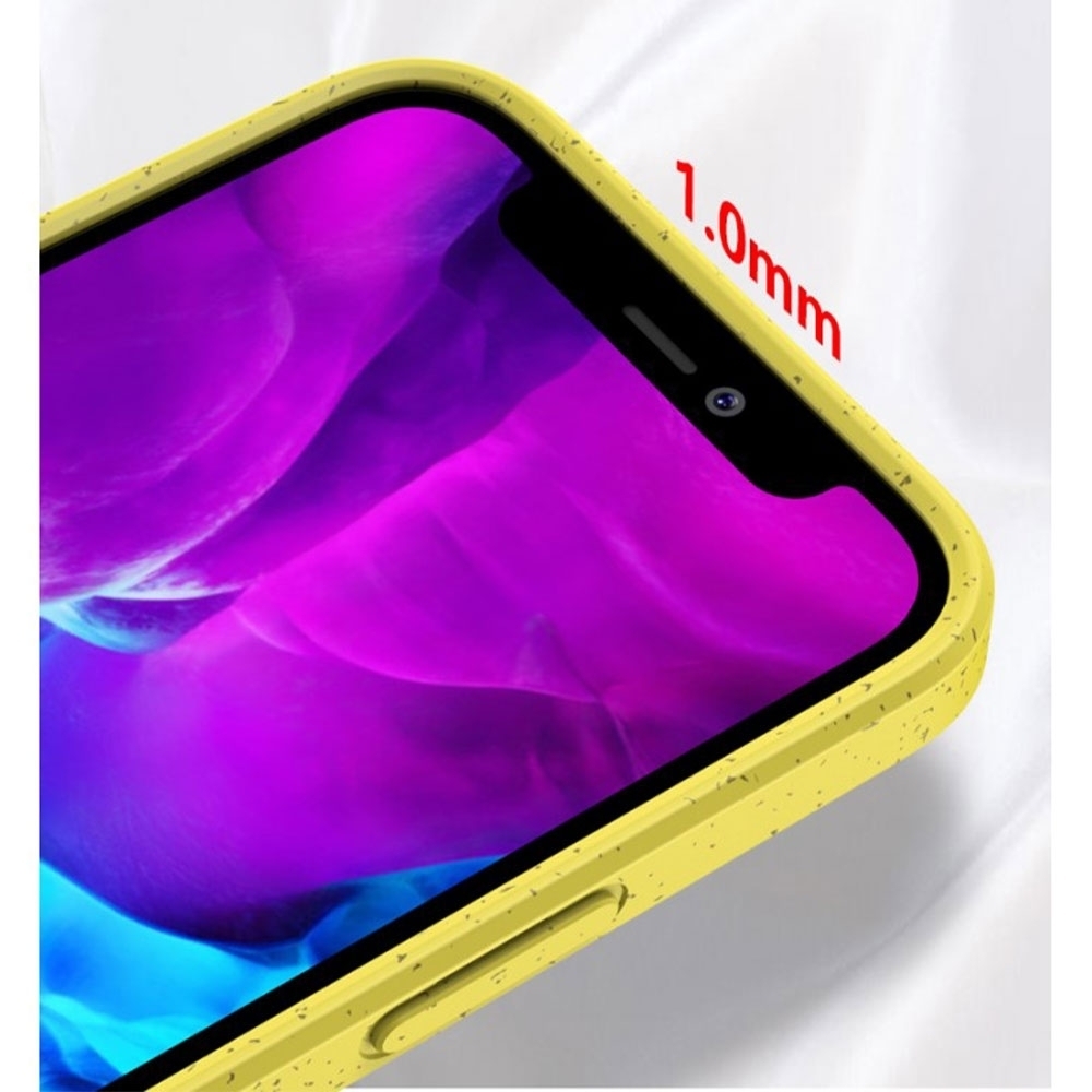 iPhone 12 / iPhone 12 Pro Bio Gummi Schutzhülle Eco Friendly Nachhaltig Kompostierbar - Schwarz