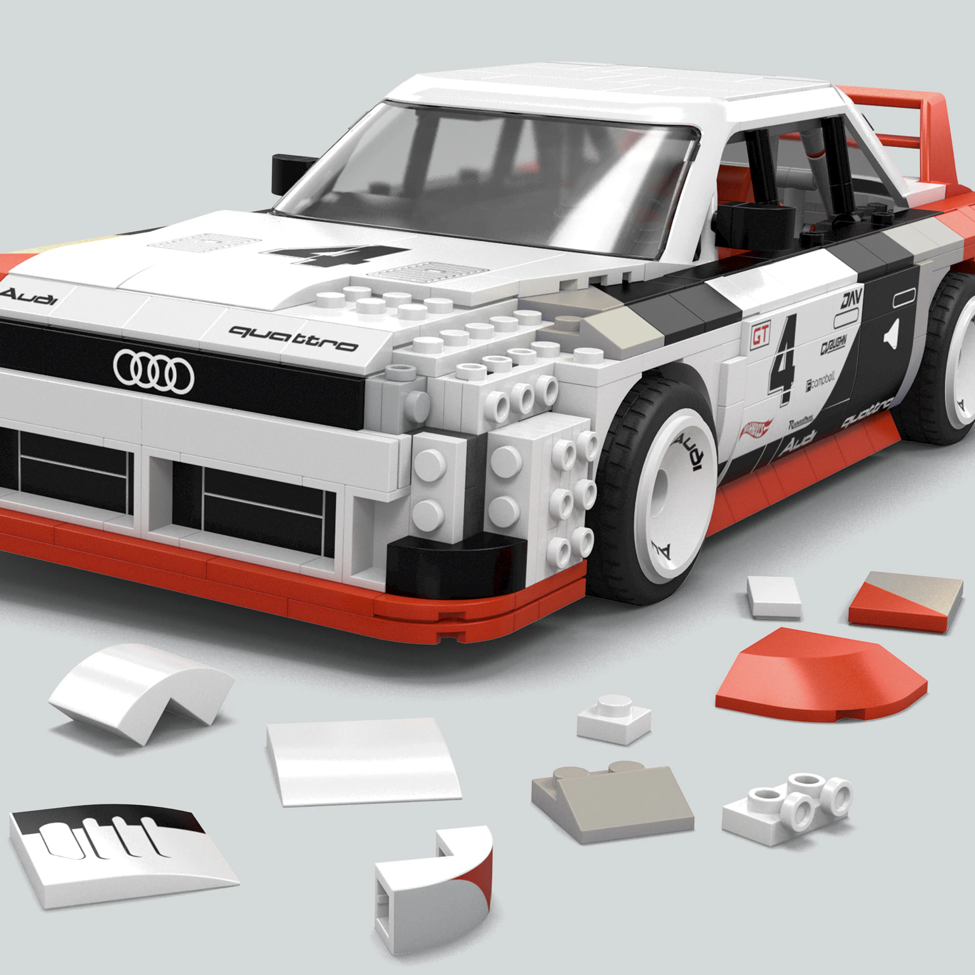 Mattel Konstruktionsspielzeug MEGA Hot Wheels Collector Audi 90 Quattro IMSA GTO