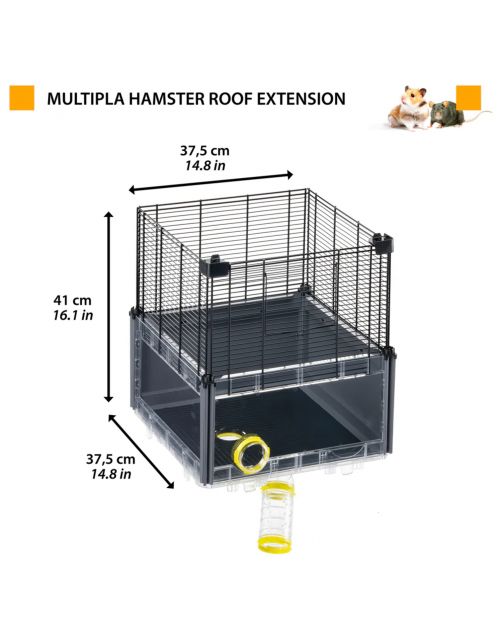 Ferplast Multipla Hamster Roof Extension - Dierenverblijf - 37.5x37.5x41 cm