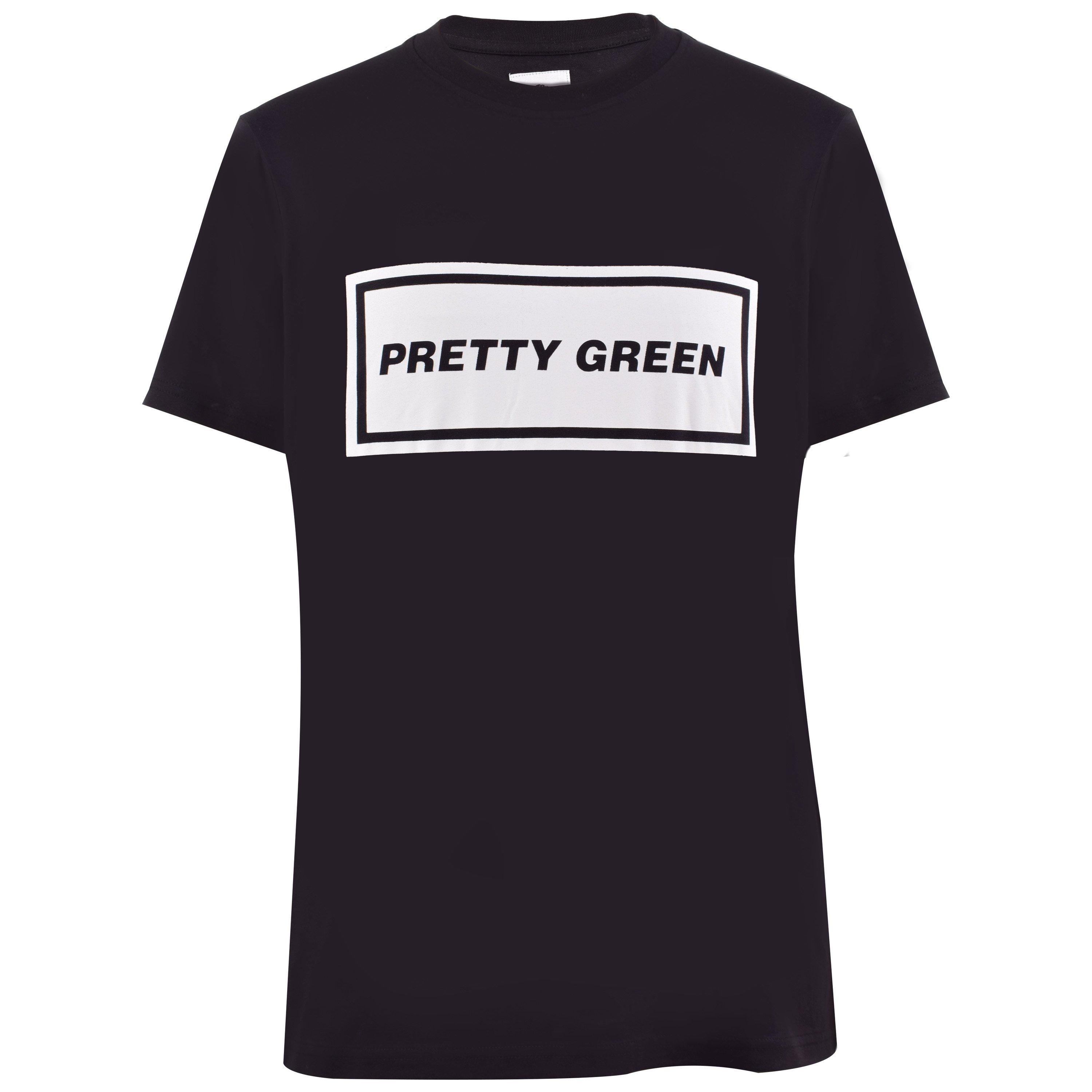Pretty Green PG Text Logo T Shirt Mens