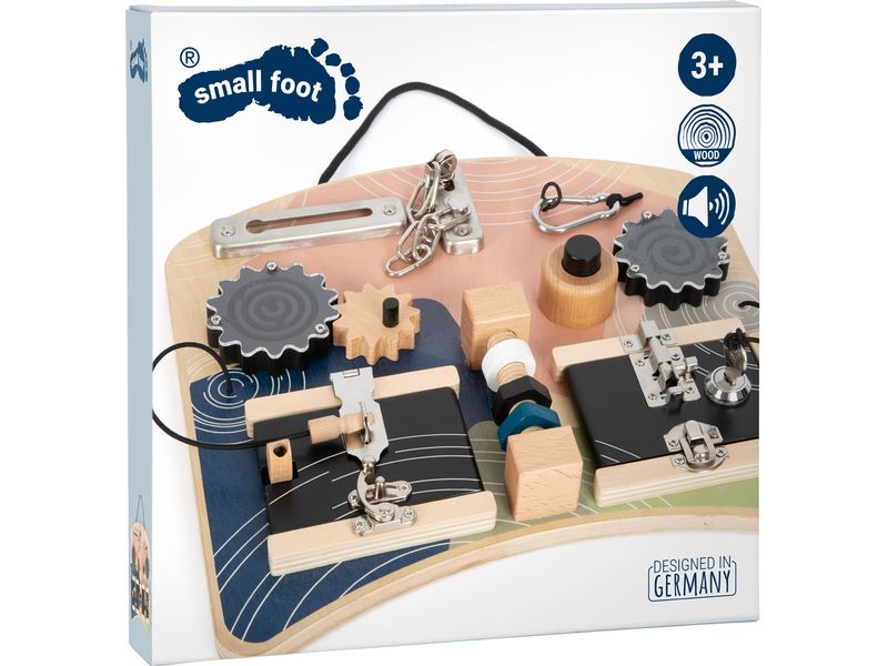 small foot Motorikbrett Schlösser und Rotation Abwechslungsreicher Spiel- und Motorikspass