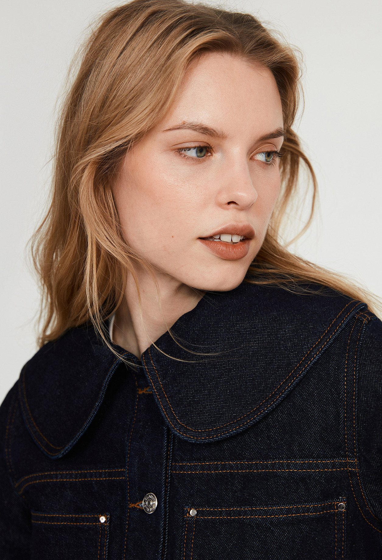 Veste denim brut