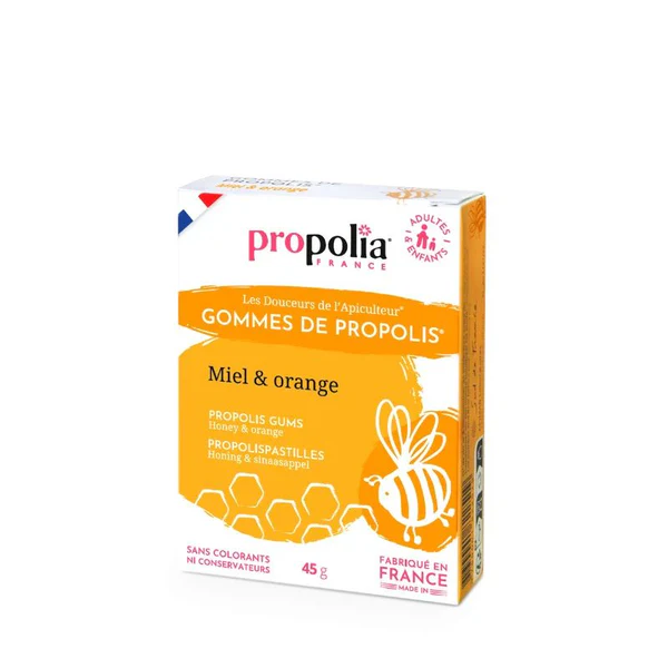 Propolia Gommes Miel et Propolis - Propolis Miel & Eucalyptus 45 unités
