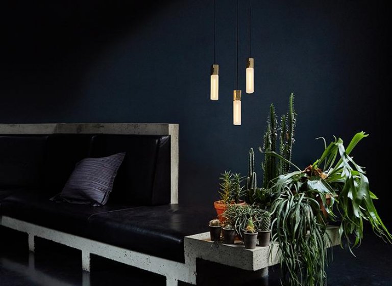 Tala LED Basalt Single hanglamp LED Ø2.5 messing