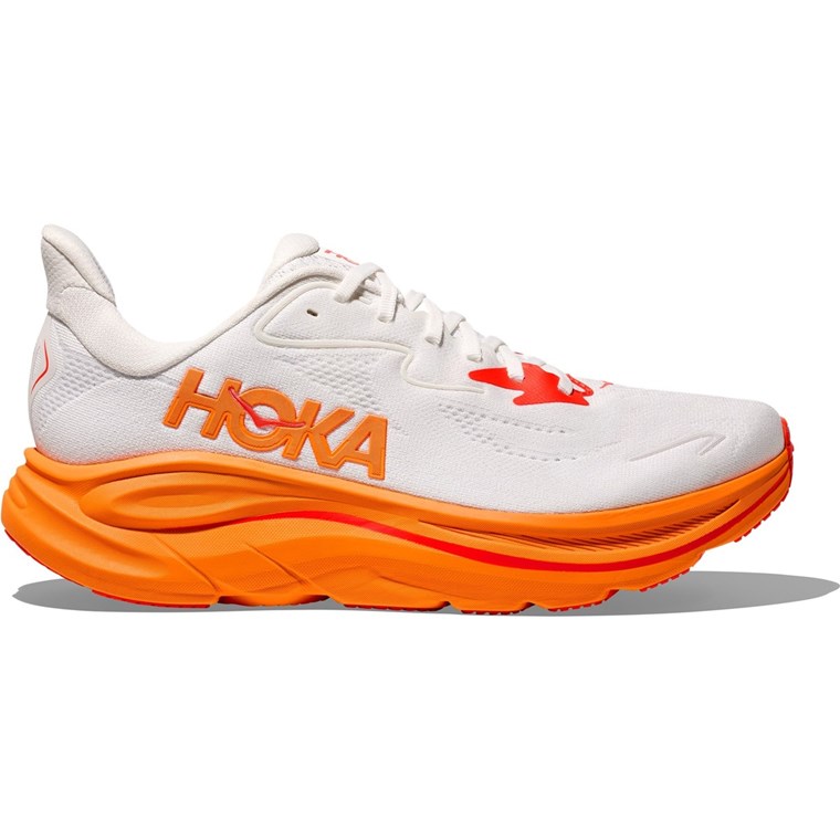 Hoka W Bondi 9 Wide Frost/Orange Zest