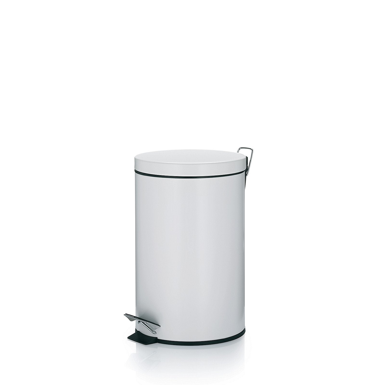 Afvalemmer Cornell RVS wit, 12 L - Kela