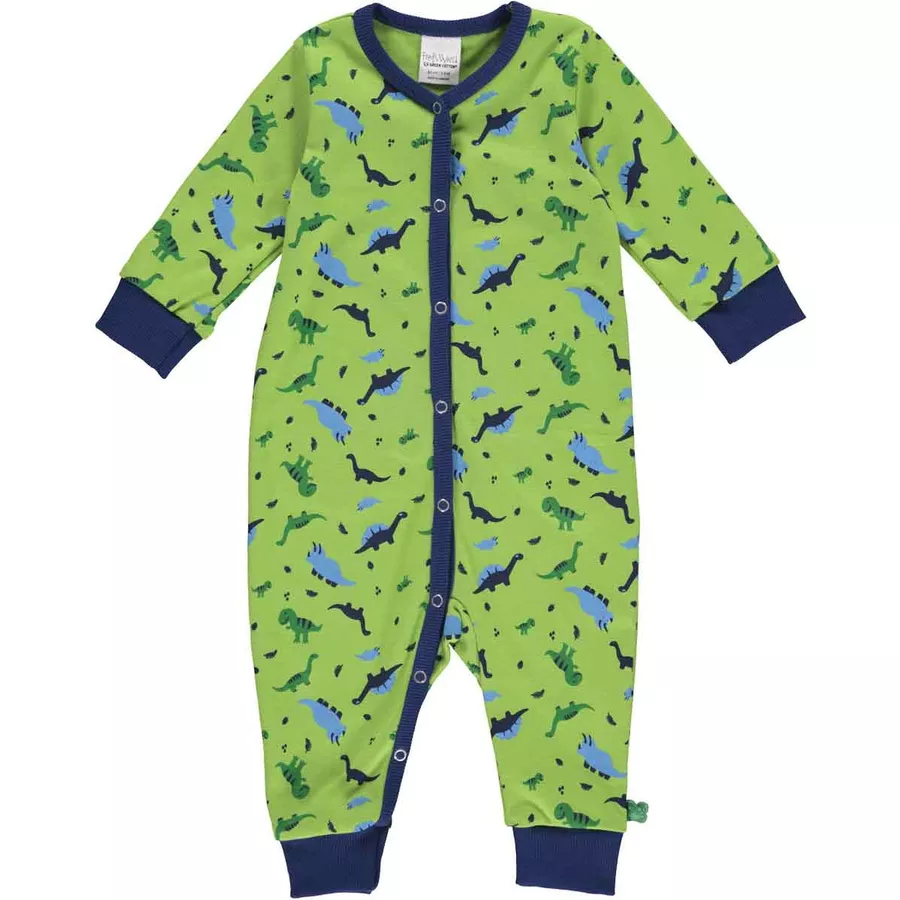 Fred's World Strampler LimeblueblueEarthgreen