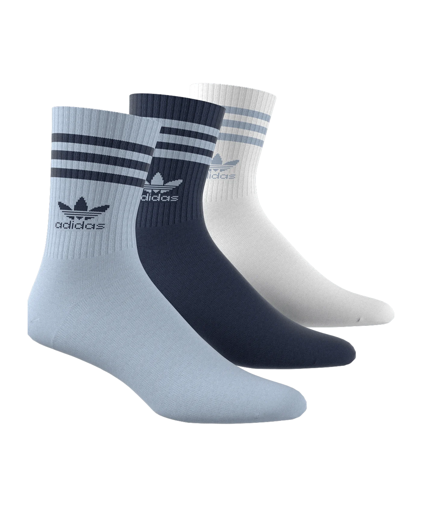 adidas Originals Crew 3 Pairs Socken Blau