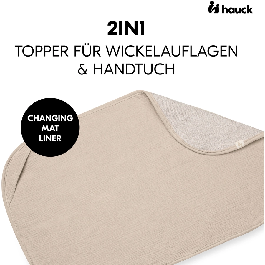 hauck Topper für Wickelauflage Beige