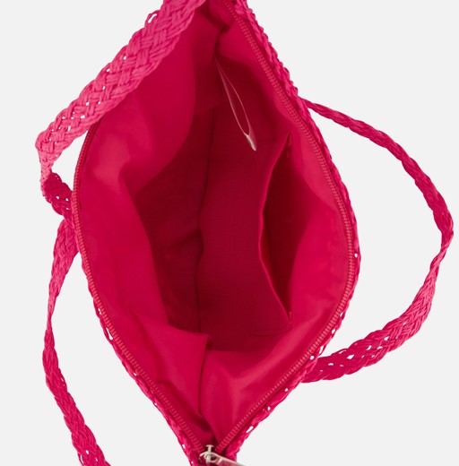 Sarlini Schoudertas Stro roze