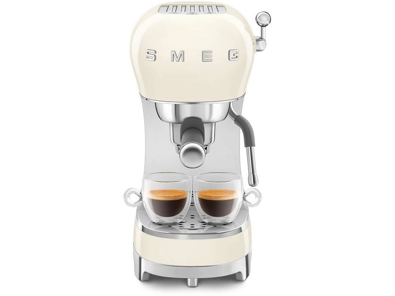 SMEG Siebträgermaschine 50's Style ECF02CREU Crème Espresso Kaffeemaschine