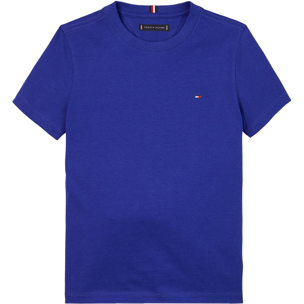 Køb Tommy Hilfiger Wedge Blue Essential Bomuld Reg T-Shirt