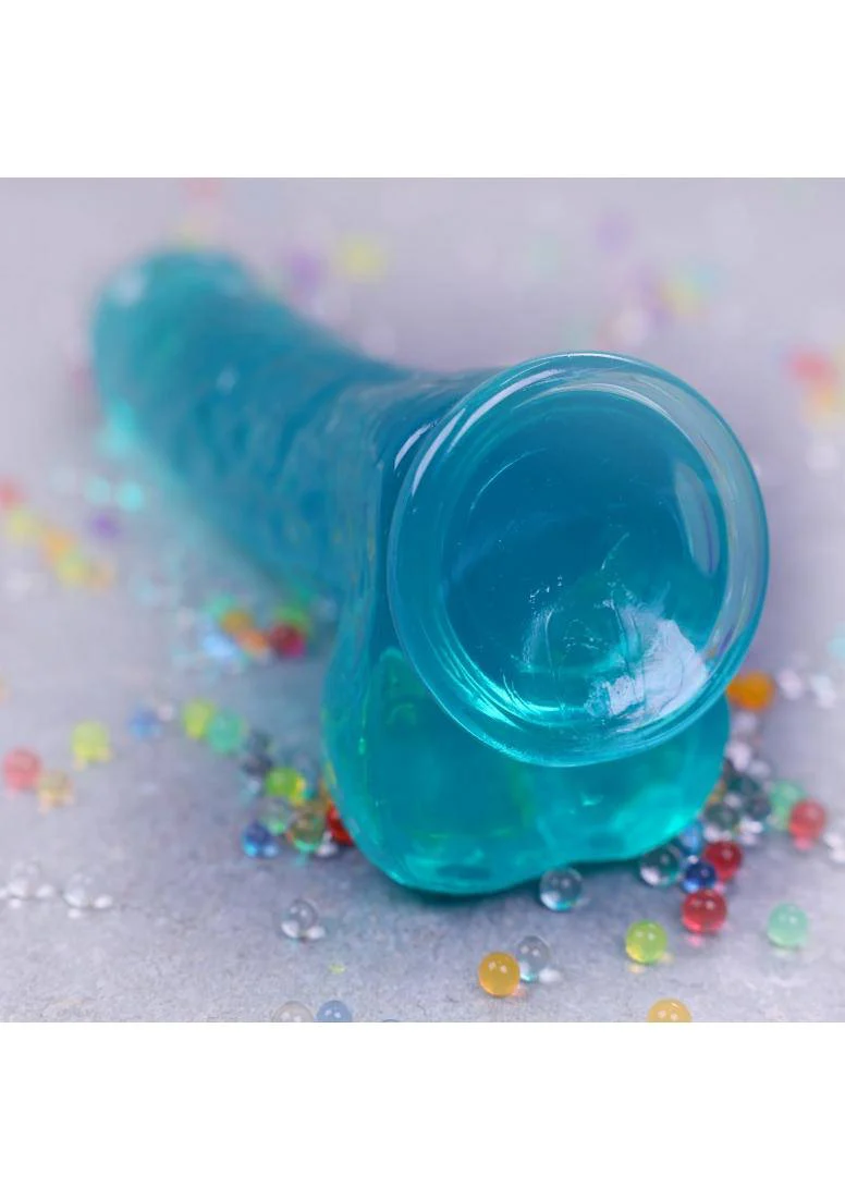 RealRock realistische dildo met scrotum - 21 cm - transparant