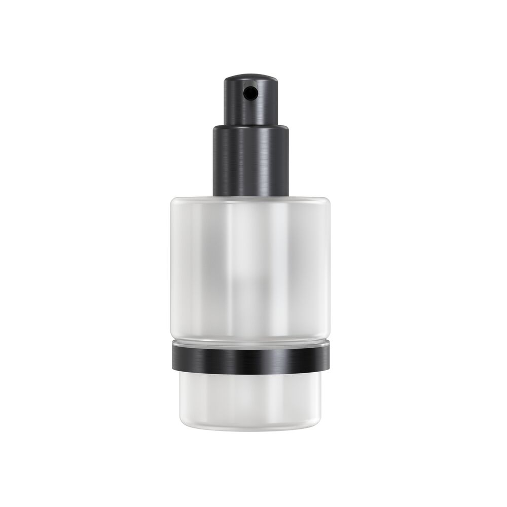 Geesa Opal zeepdispenser 200ml zwart metaal geborsteld