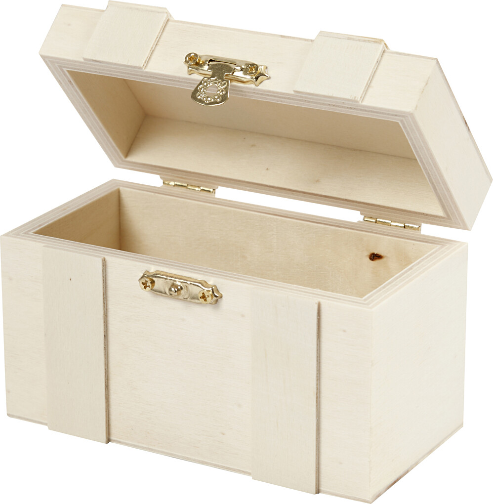 Skattekiste - H 7,5 CM - L 12 CM - B 6 CM - 1 Stk