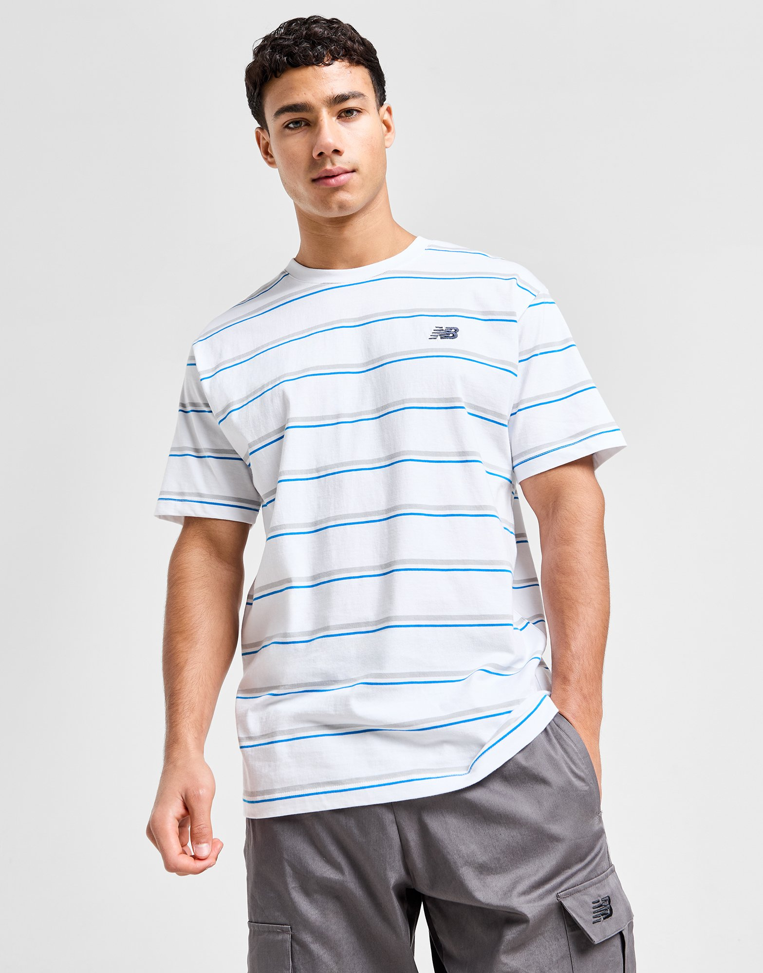 New Balance T-shirt Striped Homme