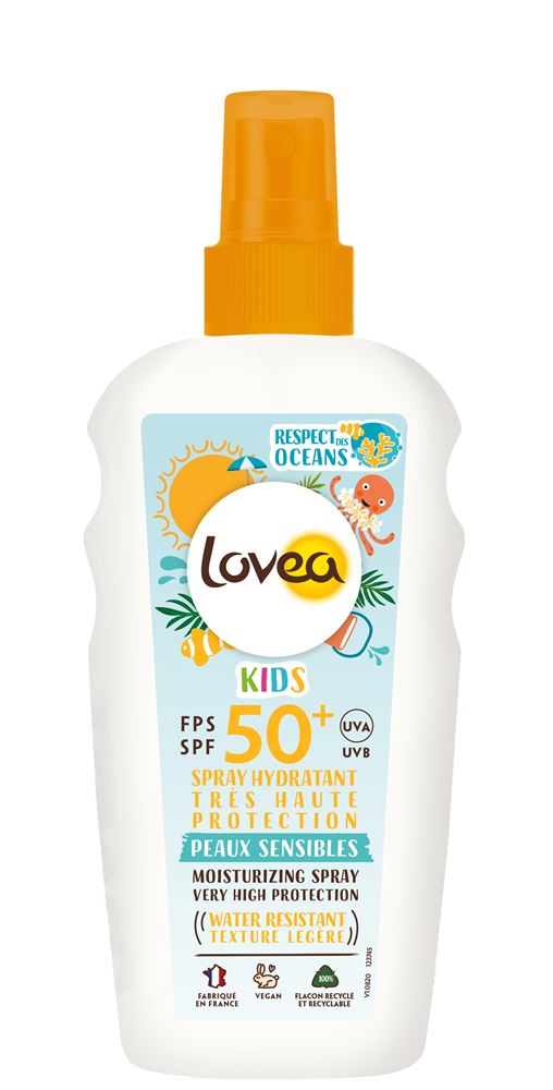 Lovea Feuchtigkeitsspray<br>150 ml, Spray, Spray, SPF50+ sehr hoher Schutz Kinder