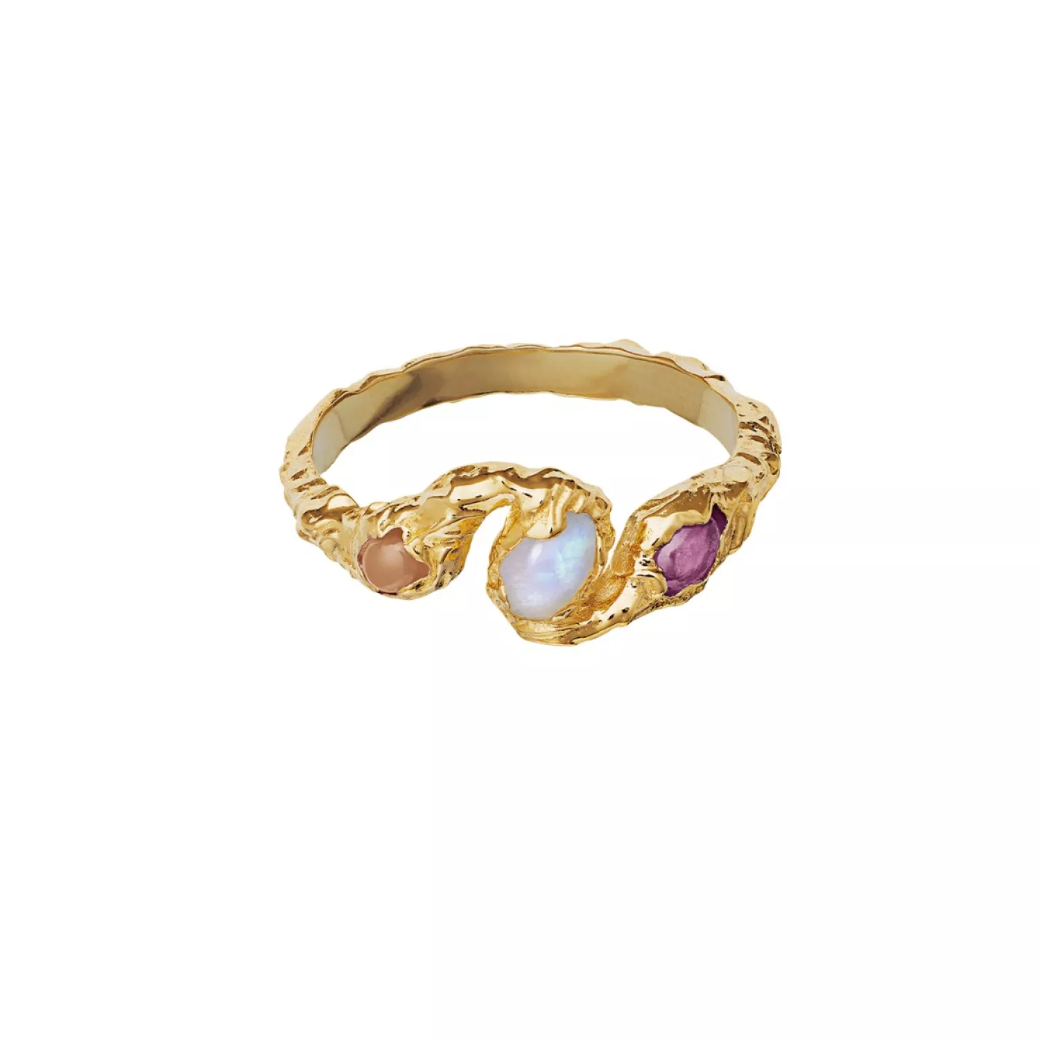 Maanesten Baila Ring 18 kt. Forgyldt Sølv 4764a
