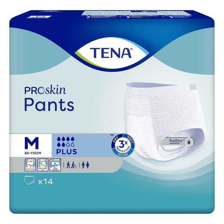 TENA Pants Plus M Einweghosen bei Inkontinenz, 14 St