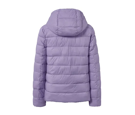 Steppjacke mit Kapuze, fliederfarben