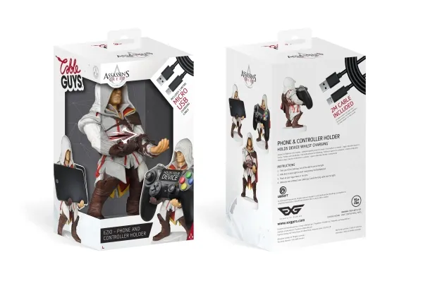 Exquisite Gaming Cable Guys Assassin's Creed Ezio - Skrivebordsstander for spilcontroller, mobiltelefon