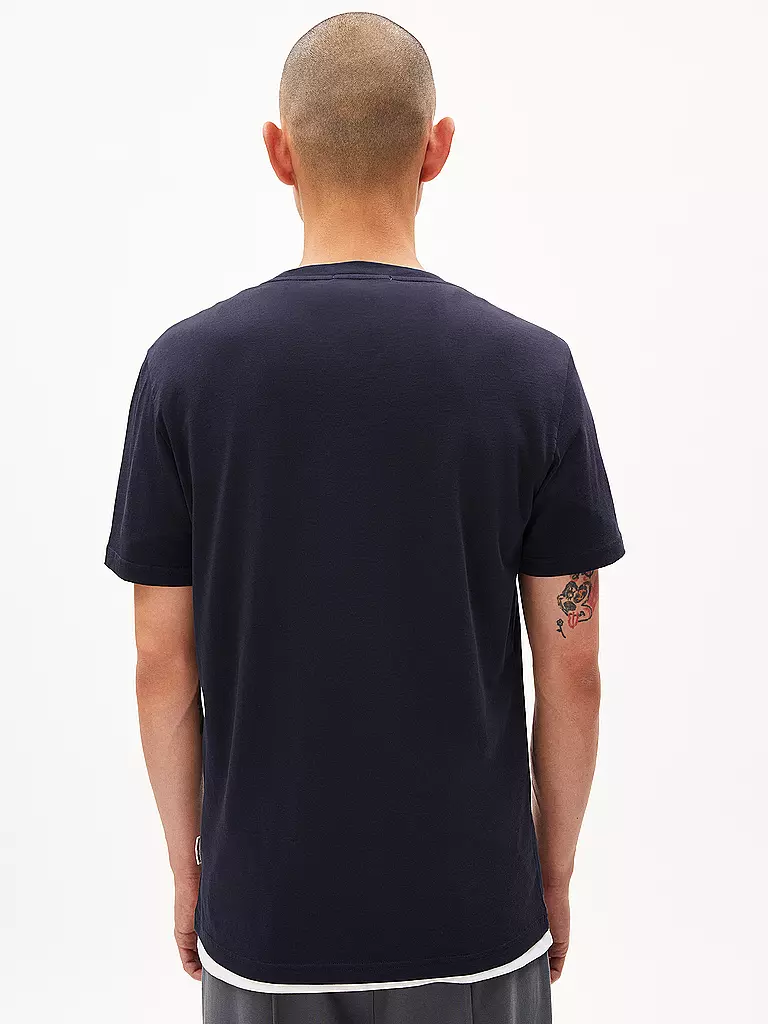 ARMEDANGELS T-Shirt JAAMES KNOWLEDGE blau