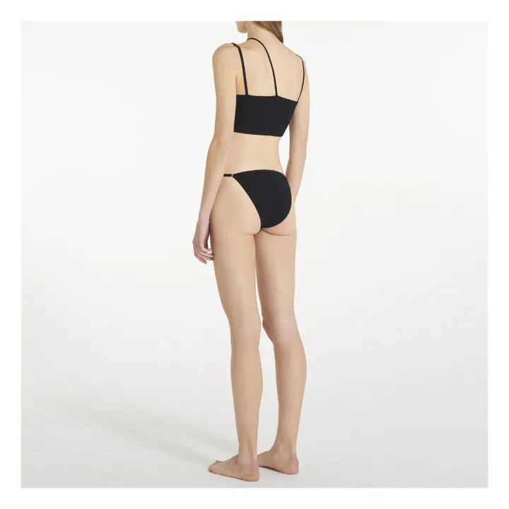 Baserange Soutien-Gorge Côtelé Nida Coton Bio | Noir