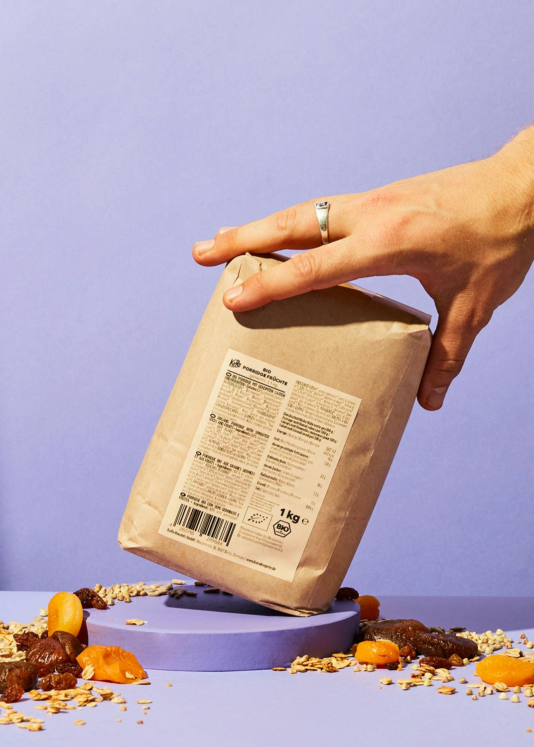 Gekeimtes Bio Porridge Früchte 1 kg