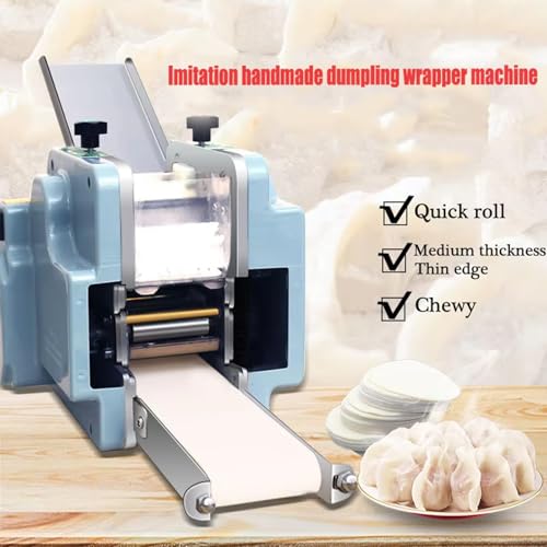 Machine à raviolis Automatique, Presse à raviolis électrique 140 W avec Moule d'emballage de raviolis, 60 pièces/Min, Moule Rond en Acier Inoxydable, Traitement de la pâte, laminoir pour Restaurants : Cuisine et Maison