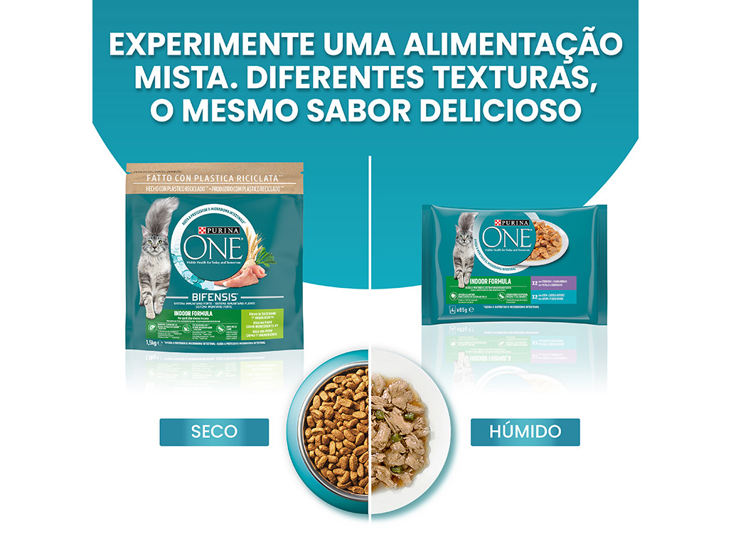 RAÇÃO PARA GATO PURINA ONE INDOOR COM PERU 1.5KG