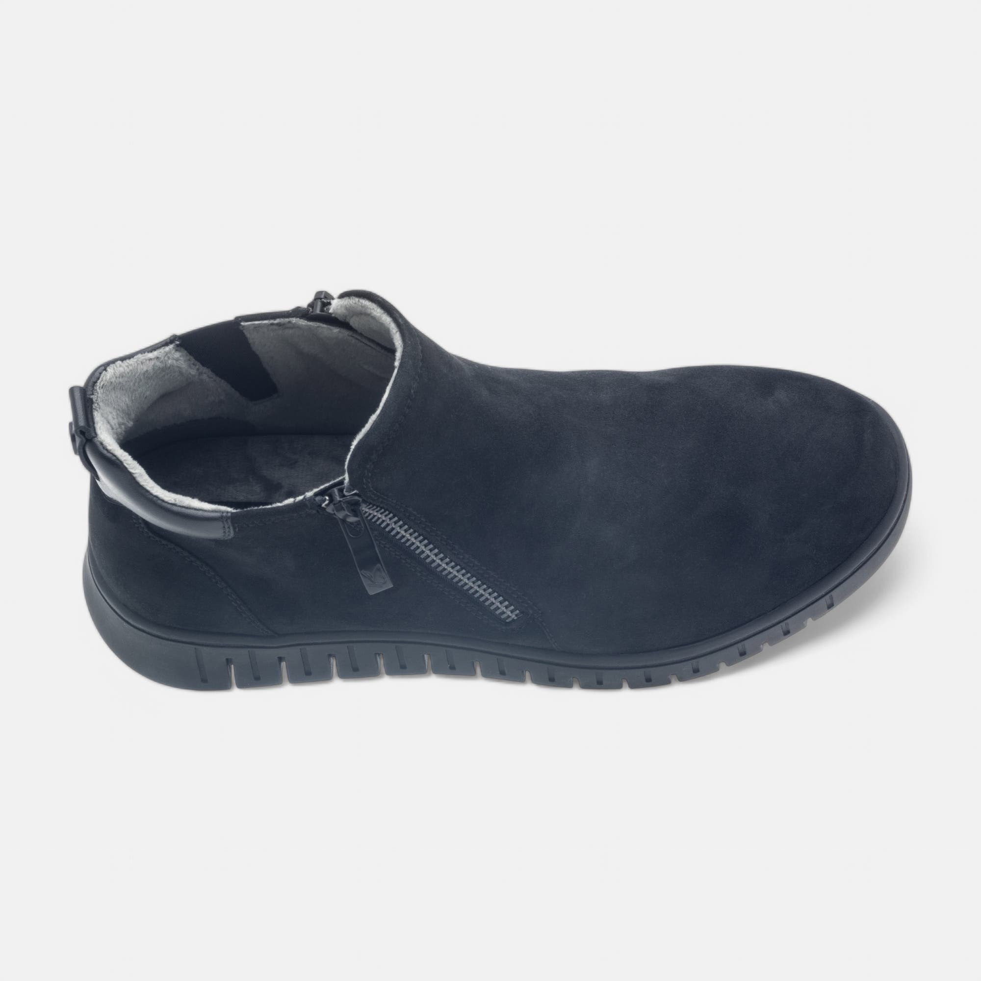 Baskets hautes Femme en cuir noir