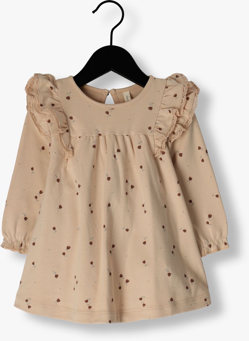 QUINCY MAE roze quincy mae mini jurk long sleeve flutter dress