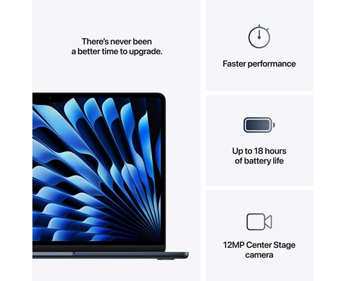 Apple 13-inch MacBook Air - M4 chip 10-core CPU   10-core GPU, 16GB RAM, 512GB SSD - Midnight