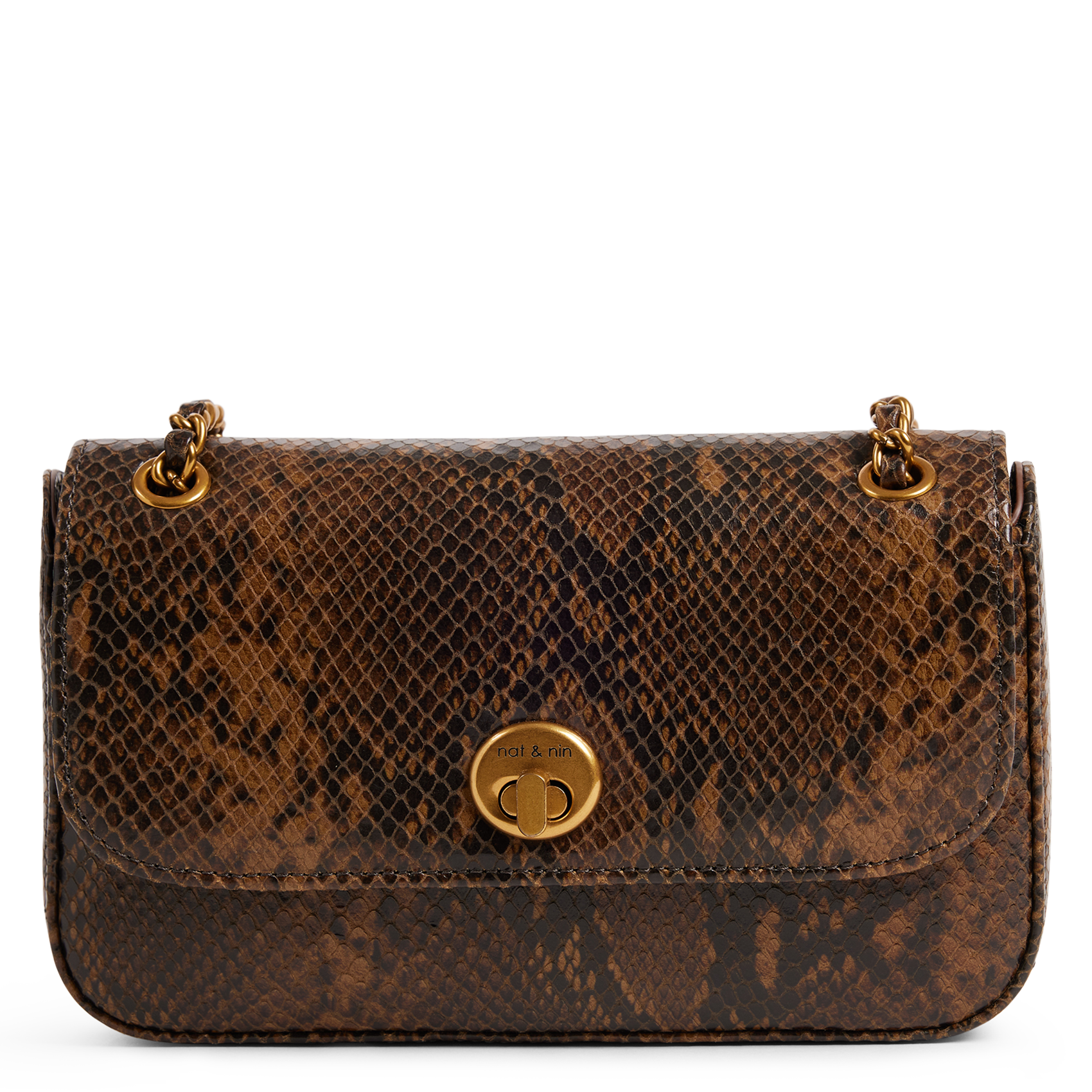 MINI GRACE - Sac bandoulière en cuir | Marron