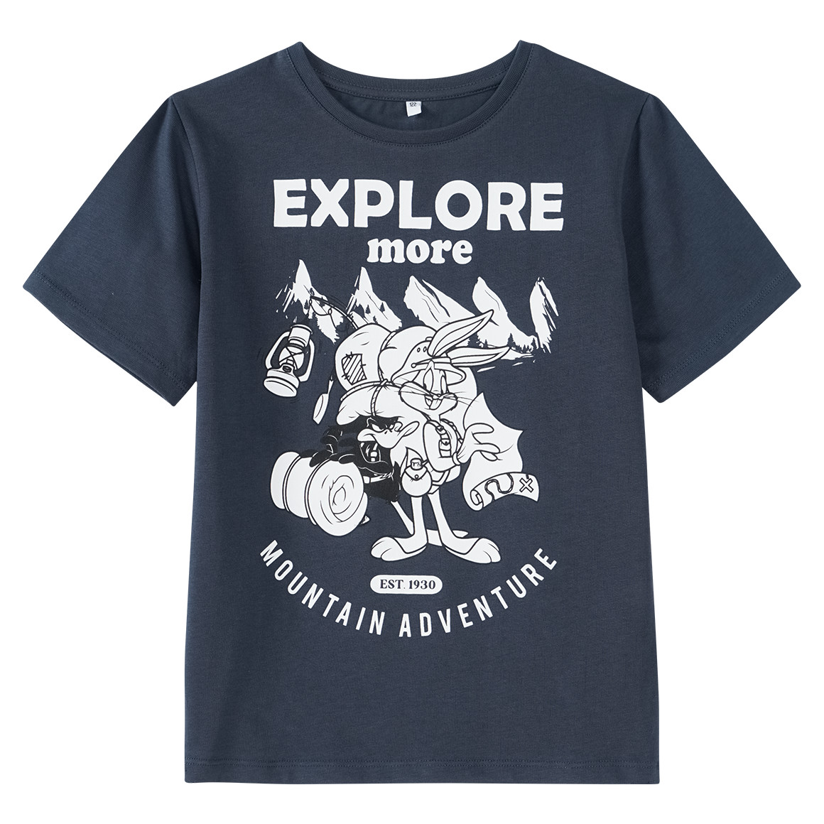 Topolino Looney Tunes T-Shirt mit großem Print dunkelblau