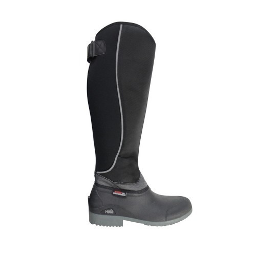 Botas de inverno unissex para adultos da Noruega, pretas.
