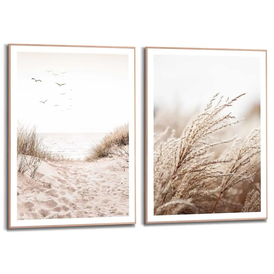 Set poster met lijst - Strand