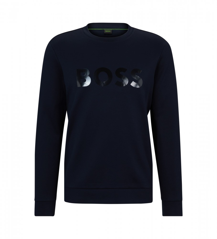 Moletom BOSS Salbo Mirror Navy