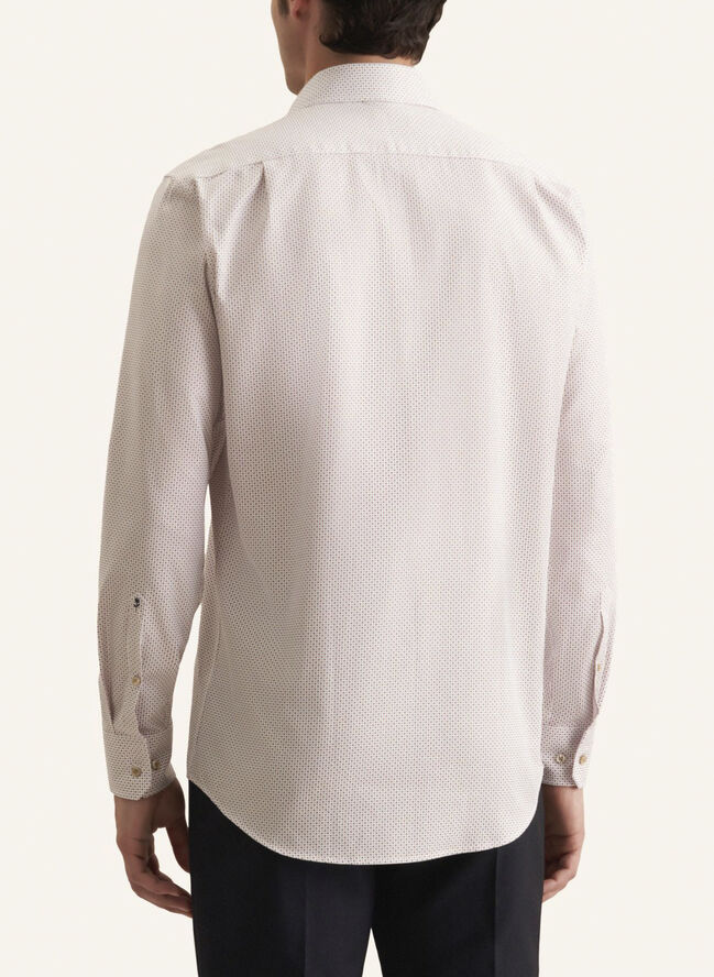 Seidensticker Business Shirt Regular Long sleeve Kent-Collar Print Grey