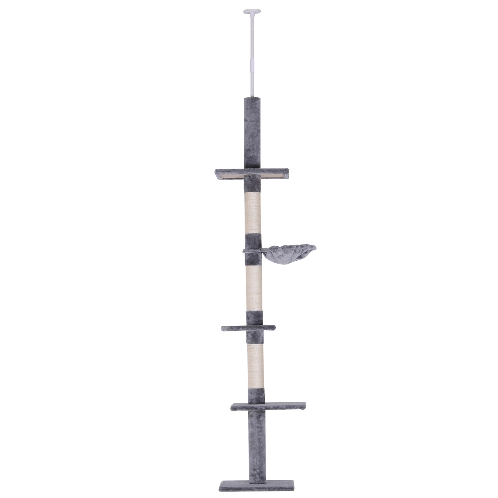 PawHut Kratzbaum höhenverstellbar 40 x 34 x 230-260 cm (LxBxH)