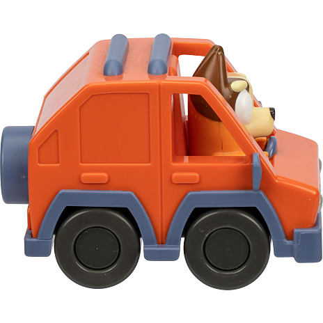 Bluey familiens minibiler m. figur - flere varianter - assorteret