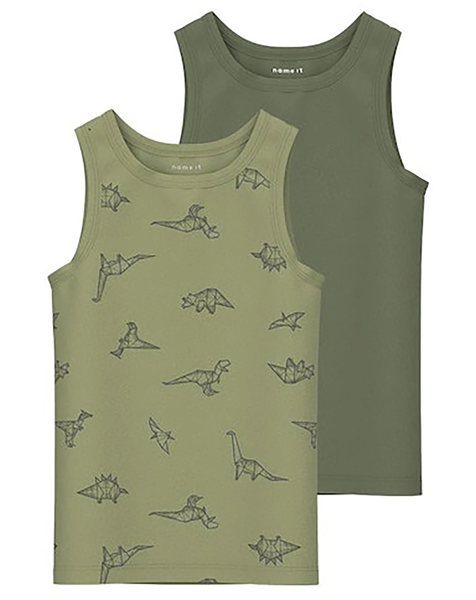 Unterhemd NMMTANK - DINO 2er-Pack in sage