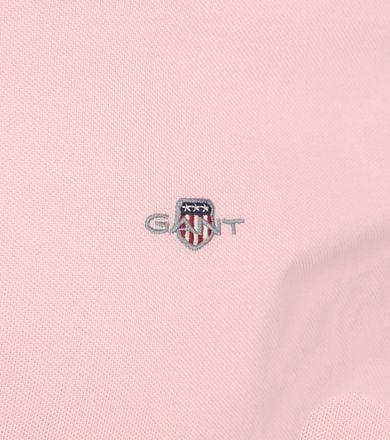 Gant Shield Piqué Poloshirt Lichtroze 2210-637 kopen