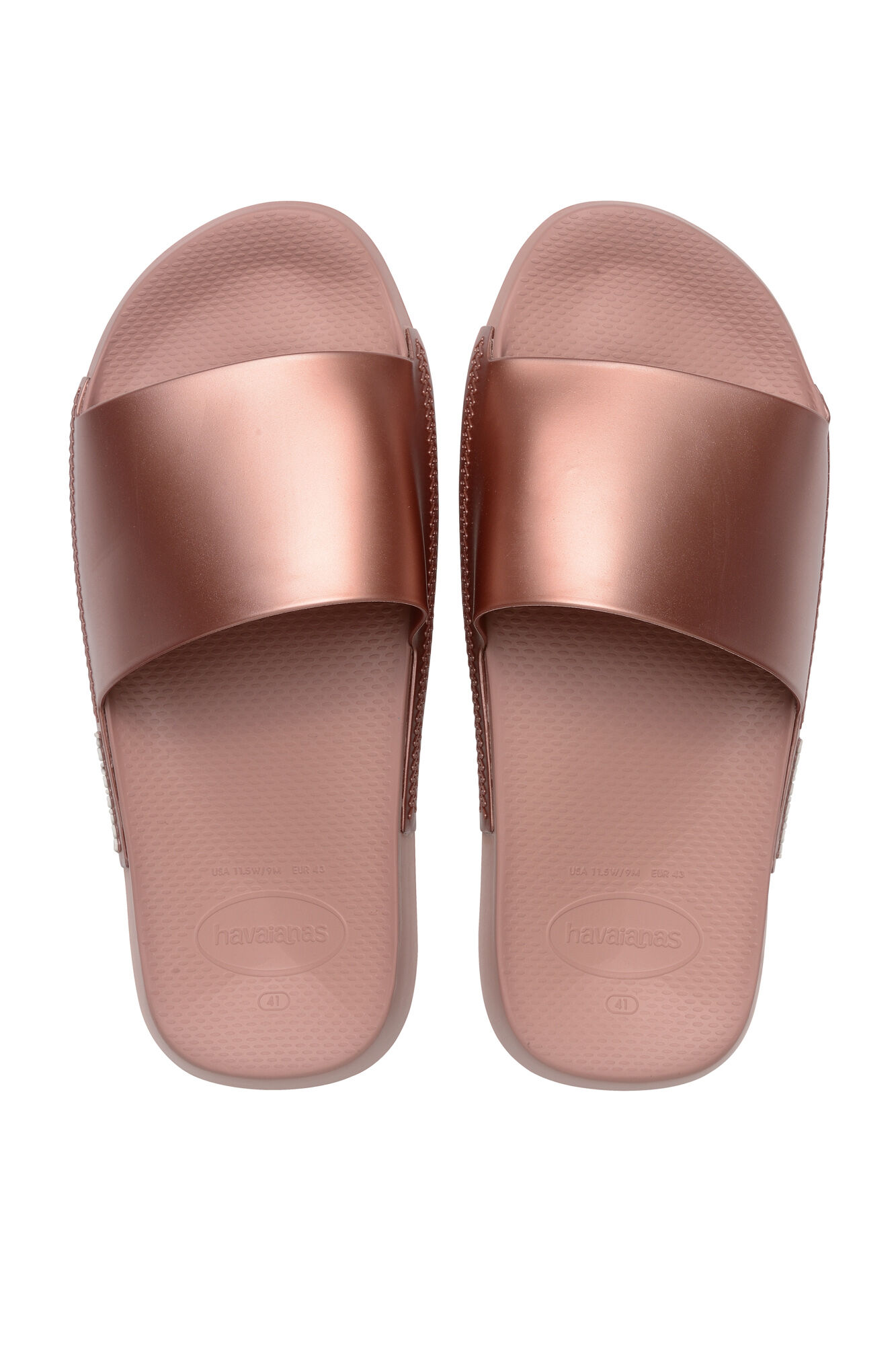 Chinelo Hav. Slide Classic Metálico - rosa