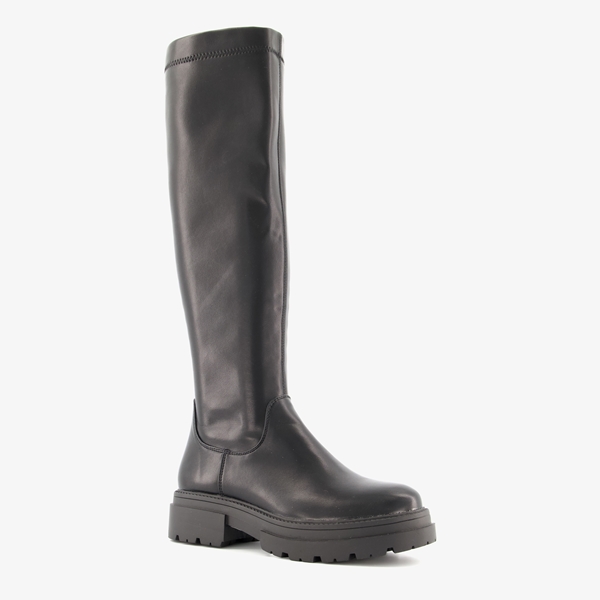 Blue Box hoge dames boots zwart