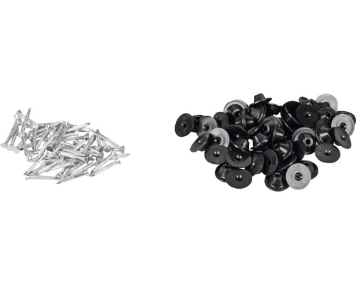 Bevestigingsspijkers voor FloraSelf noppenfolie, 50 stuks. Accessoires voor verhoogde bedden.