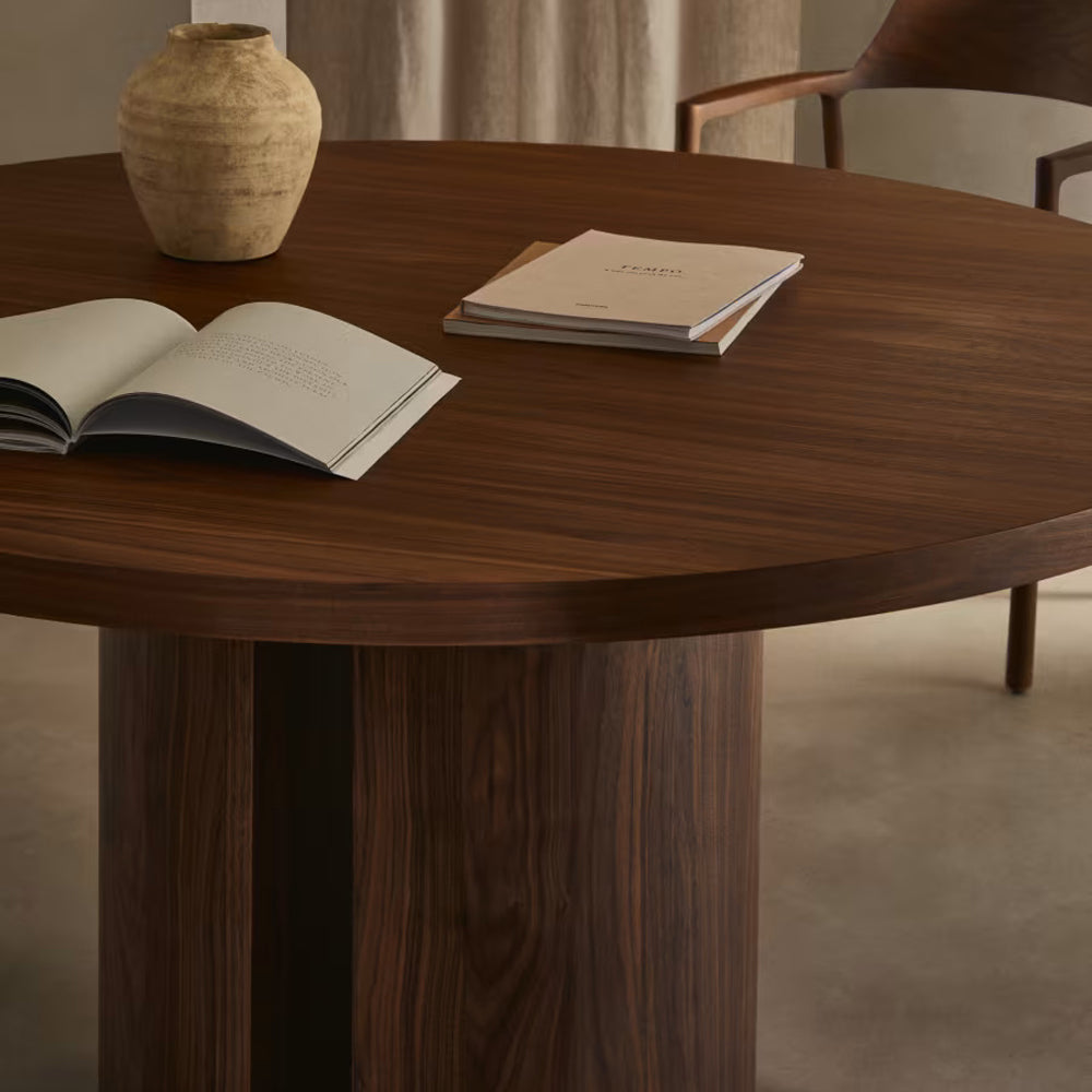 Kave Home Nealy Eettafel Ã 150 cm - Walnoot