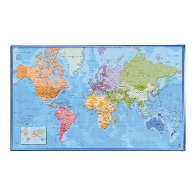 Viquel - Sous-main géographie Europe et Monde - 59,5 x 36,2 cm