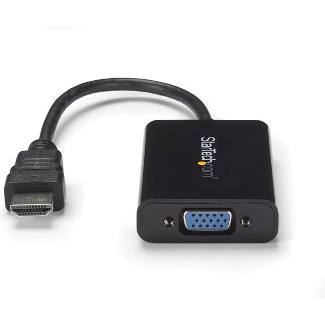 StarTech.com Câble adaptateur / Convertisseur HDMI vers VGA avec audio - Mâle / Femelle - Noir